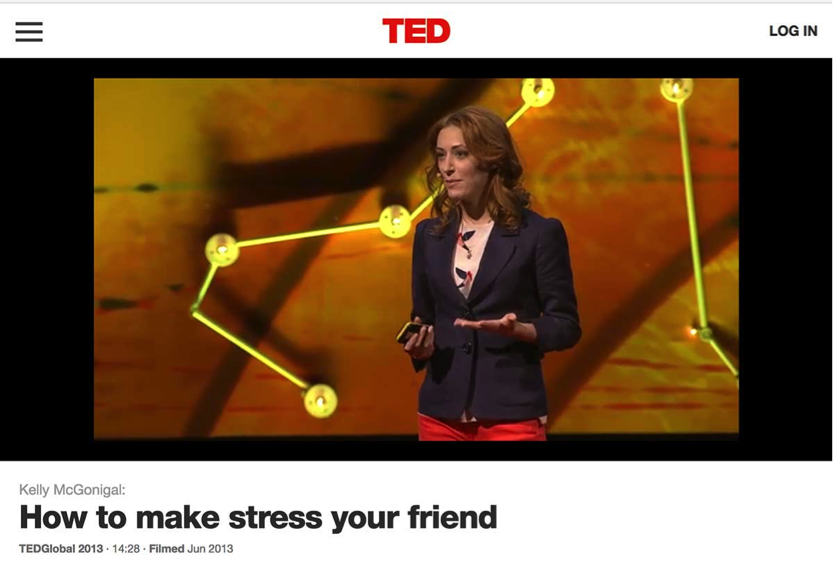 This TED Talk, talks about how you can make stress your friend.