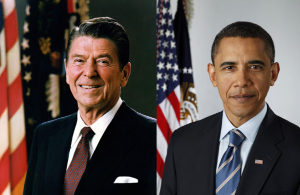 Ronald Reagan and Barack Obama