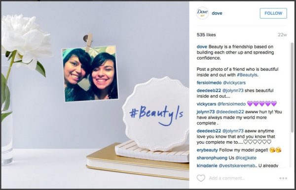 instagram-dove-brandedhashtag