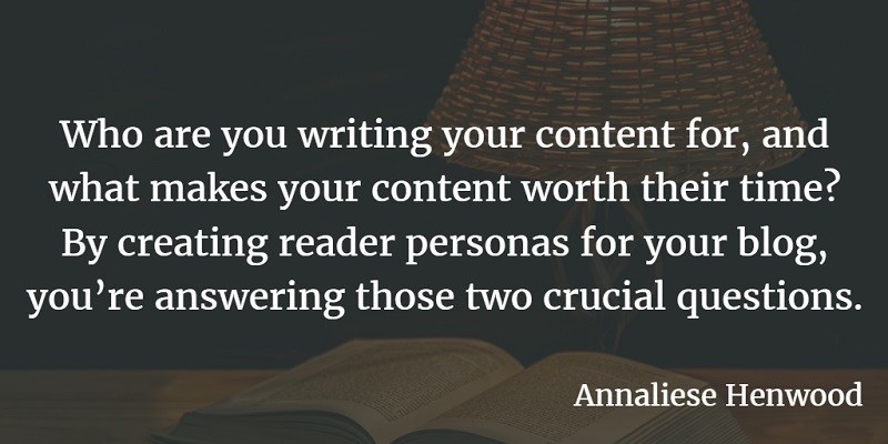Reader Personas quote