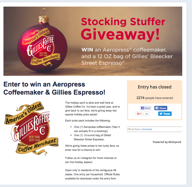 24 Amazing Facebook Giveaway Examples