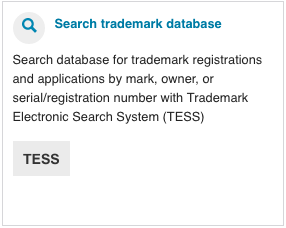 U.S. Patent and Trademark - TESS Database Screenshot