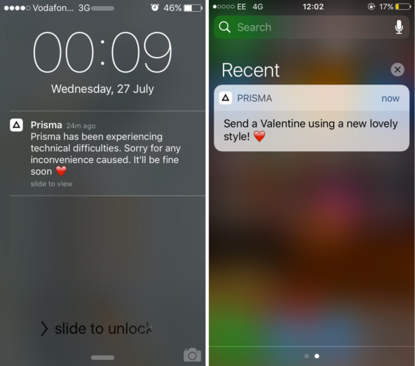 Prisma Push Notifications