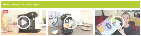 product videos, UGC videos, unboxing videos, video reviews, visual commerce