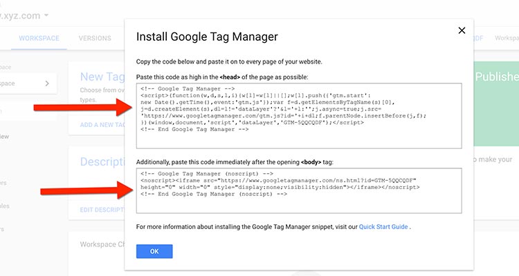 google-tag-manager-code How To Install Google Tag Manager On WordPress