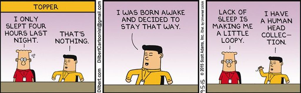 how to wake up early - dilbert