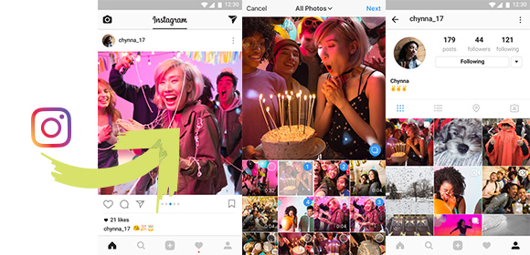 Instagram Share Multiple