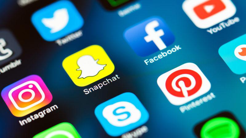 social media mobile icons