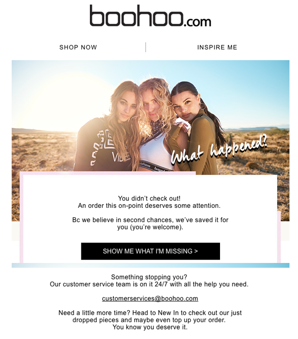 lifecycle - Browse Abandonment - Boohoo