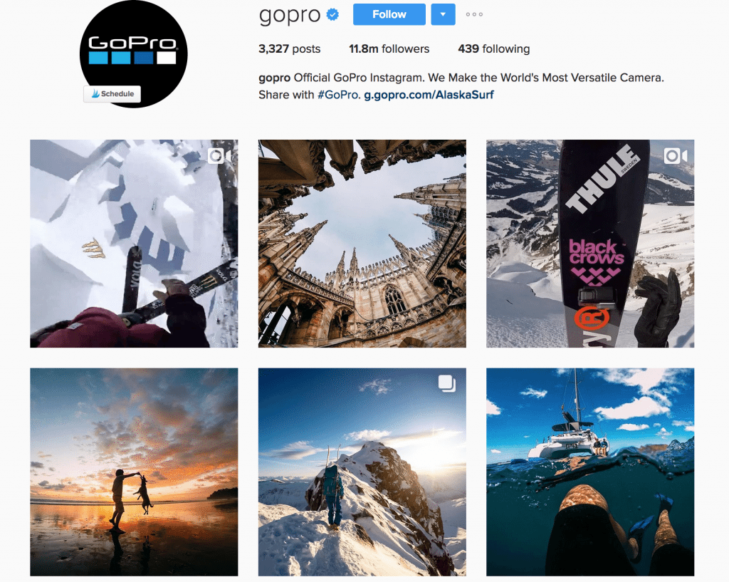 gopro instagram content strategy
