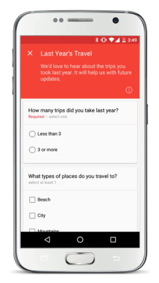 Survey mobile phone