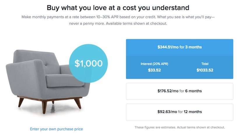 installment pricing examples