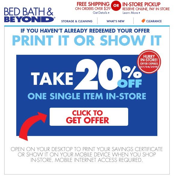bed bath and beyond annoying coupons