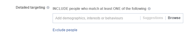 exclude people facebook targeting