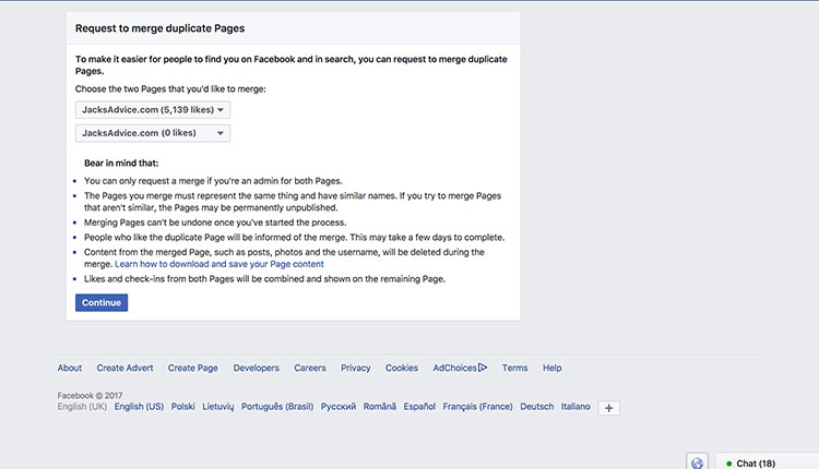 merge-facebook-pages-request | A Guide To Merging Facebook Pages In 4 Easy Steps