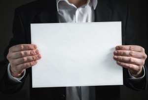 Blank paper