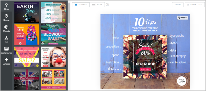 use promorepublic for visual social media management