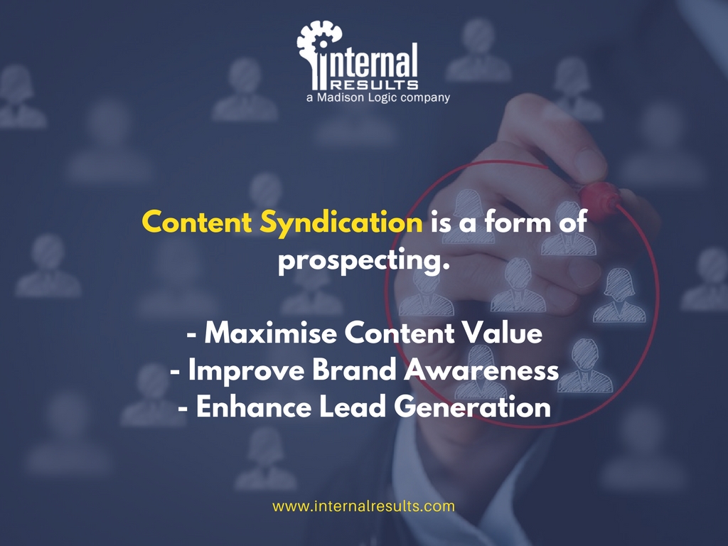 Targeted Content Syndication is a form of prospecting