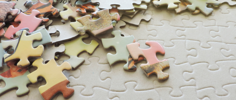 components of a jigsaw puzzle