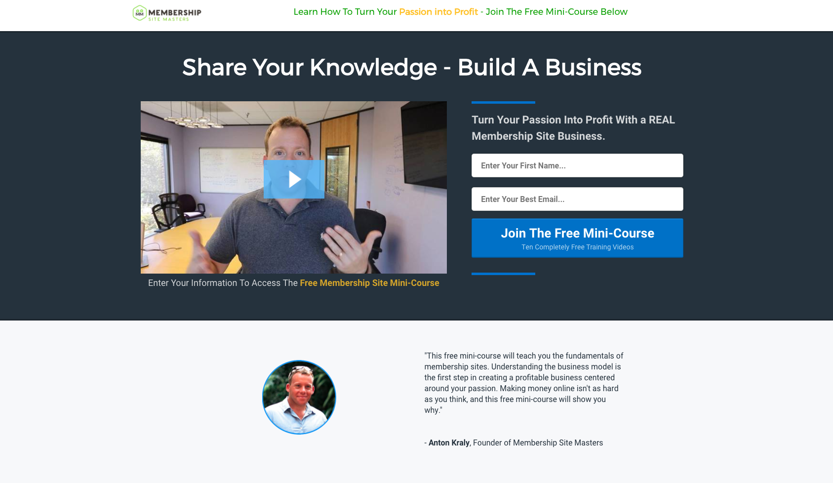 Membership Site Masters