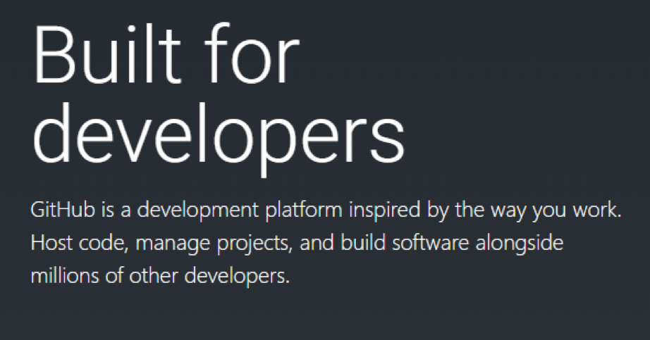 Github Unique Selling Proposition 