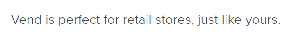 POS, Vend, Unique Selling Proposition