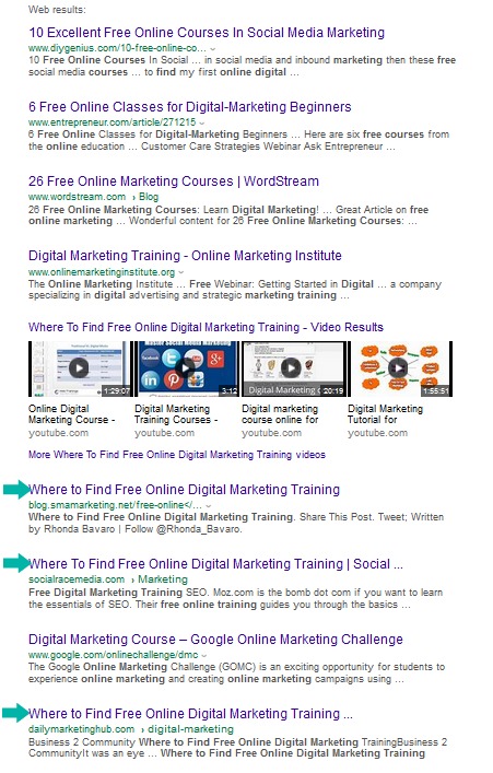 SERP of where to find free online digital marketing training.png