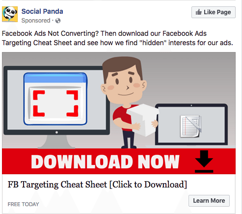 Social Panda FB Targeting Cheat Sheet