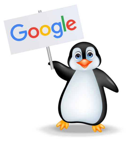 A naughty Penguin representing the Google Penguin update