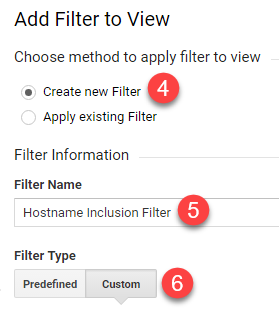 custom analytics filter
