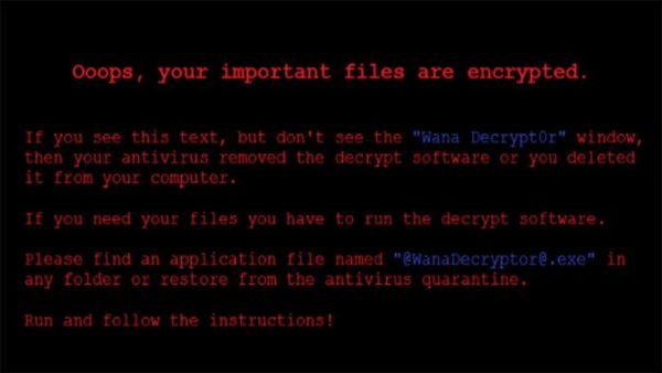 WannaCry Ransom Note