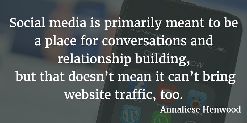 Social media outreach article quote