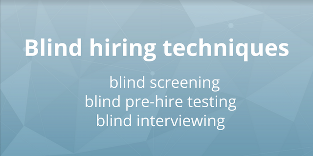 blind hiring techniques