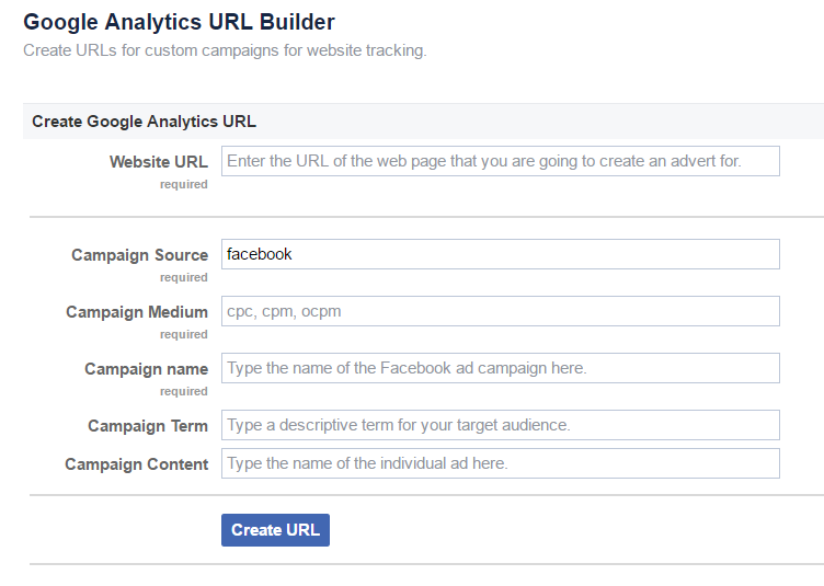 Google URL Builder 