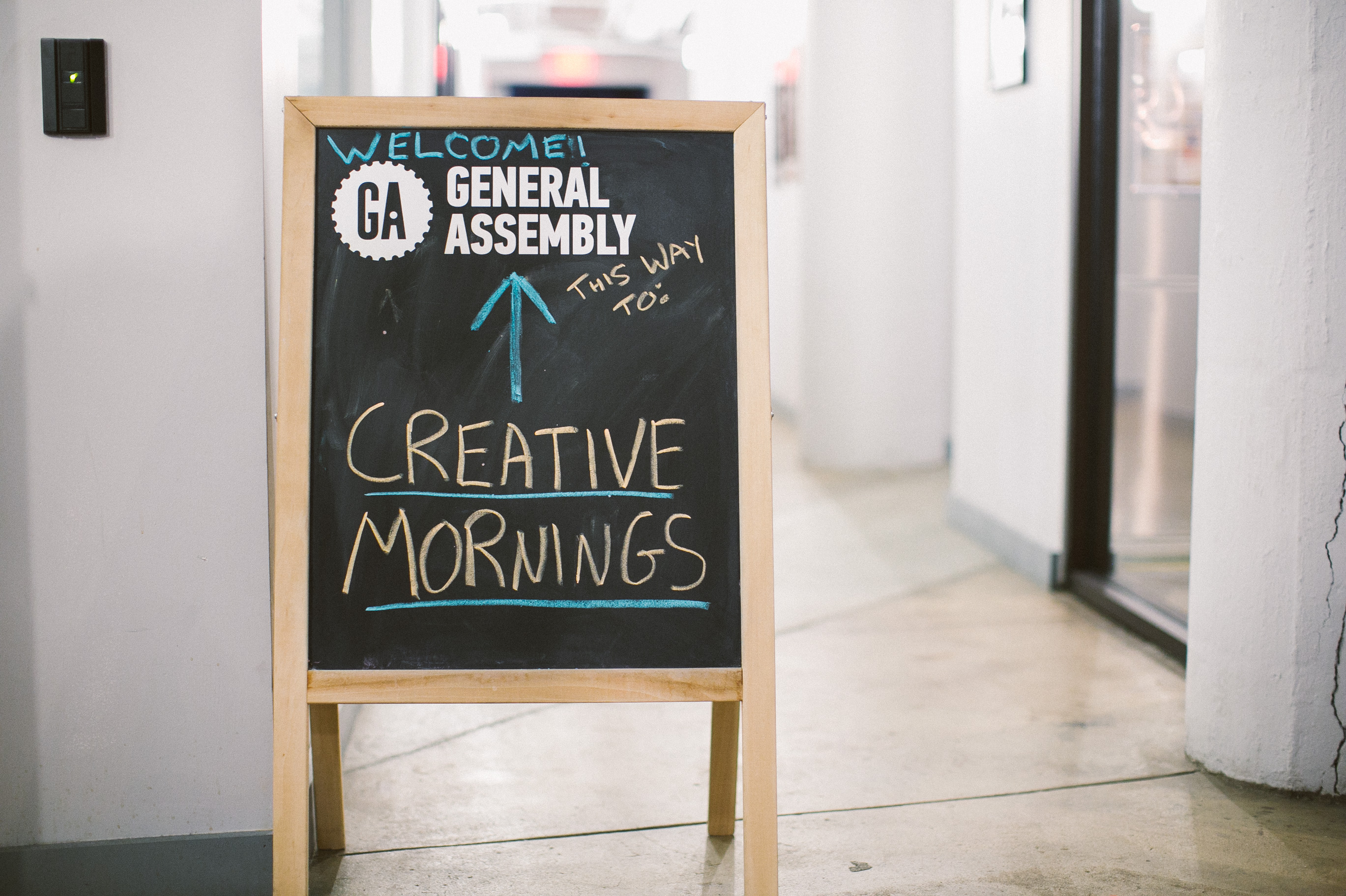 Working remotely Creative Mornings