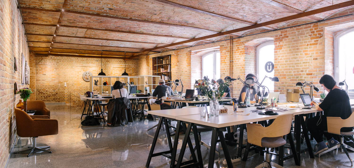Working remotely Uberlin coworking space Berlin Germany