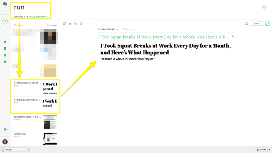 Writing Time Management Evernote