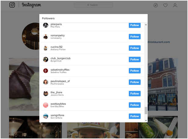 Boulevard Restaurants followers on Instagram