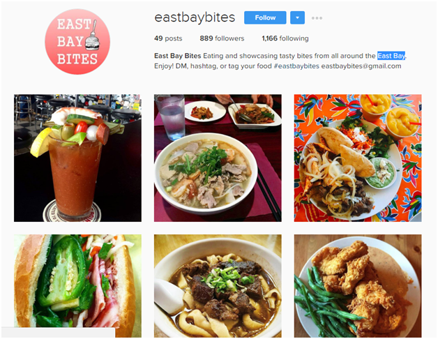 East Bay Bites Instagram Profile