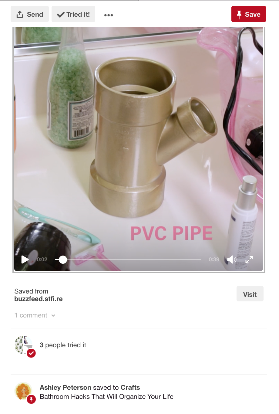 Pinterest native video 