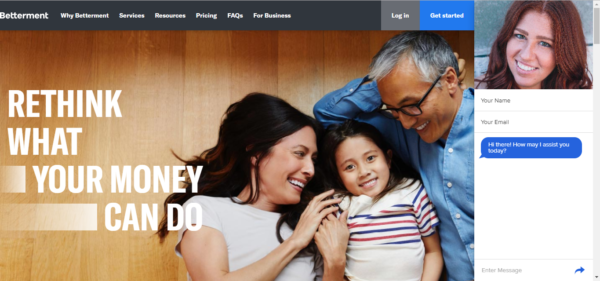Betterment Uses Live Chat to Put a Friendly Face on Your Financial Future