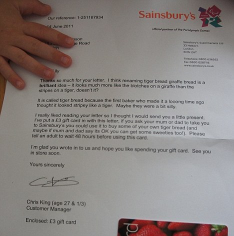 Sainsburys response