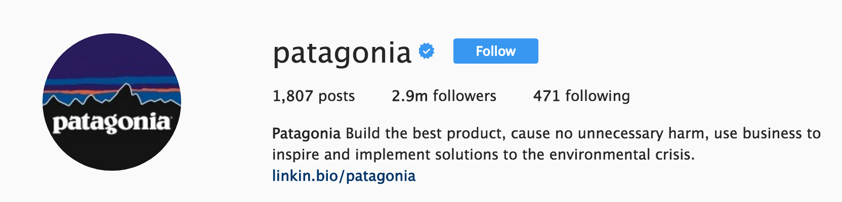 Your Instagram Bio should have a strong CTA