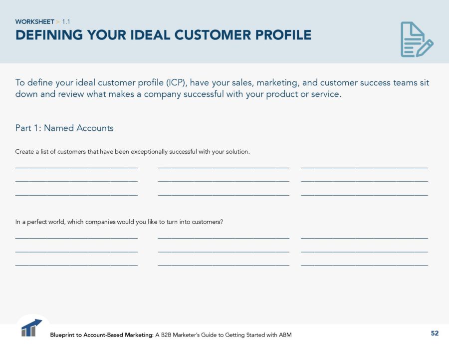 Defining your ideal customer profile ICP worksheet