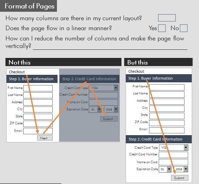 reduce friction on landing pages