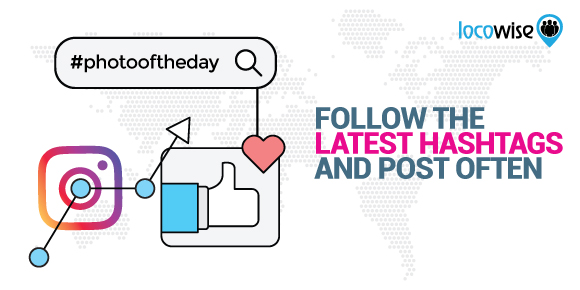 Follow trending hashtags