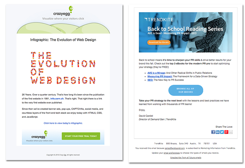 The Two Winning Email Designs That Are Taking Over Your Inbox