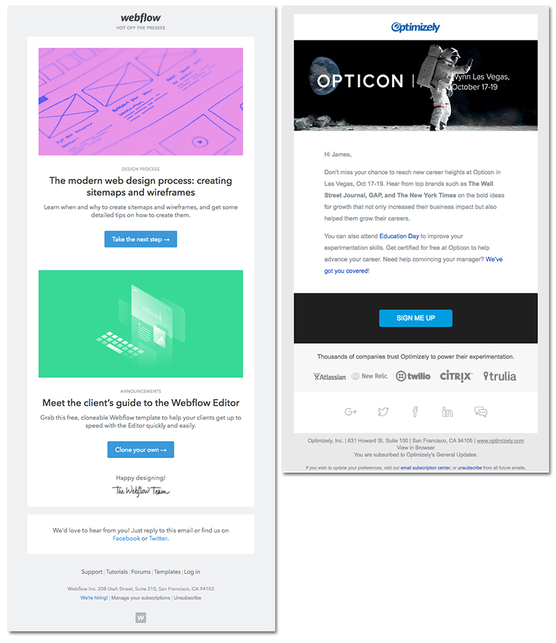 The Two Winning Email Designs That Are Taking Over Your Inbox