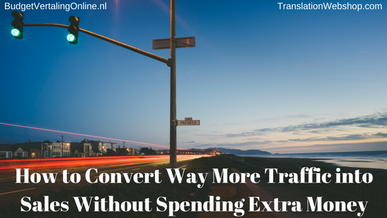 ‘How to Convert Way More Traffic into Sales Without Spending Extra Money’ In this blog, I list 25 ways to increase online sales that require no additional resources as well as 3 tools that can help you convert more too: http://bit.ly/ConvertTrSa