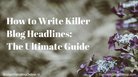 ‘How to Write Killer Blog Headlines – The Ultimate Guide’ Getting people to read those amazing blogs you write can be quite difficult. One way to fix this is to come up with killer blog post headlines. With this ultimate guide, you will find out why the headline is the most important part of a blog, find a list of 52 tips, tricks, hacks, and tools to come up with killer blog post headlines, and discover 34 proven headline formulas that you can use: http://bit.ly/KillerBlogHeadlines